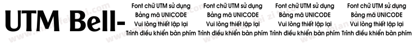 UTM Bell字体转换